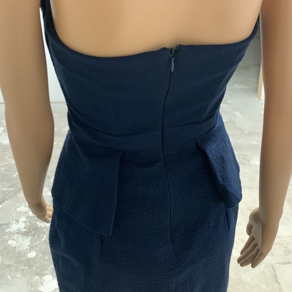 Banana Republic Navy Strapless Peplum Dress, size 2 Petite - Picture 6 of 13